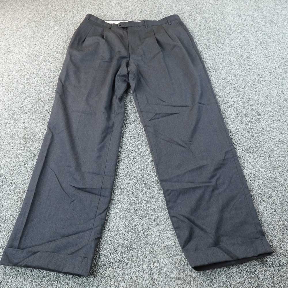 Ralph Lauren Pants‎ Mens 36X30 Gray Wool Cashmere Trouser Dress Slacks Pleated